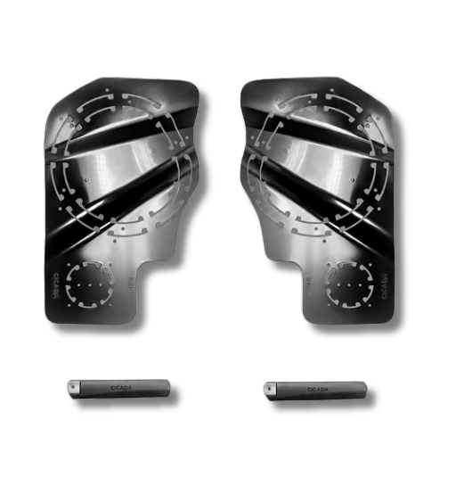 Cicada Audio 24HDBAG10LID69 – 2024+ Harley Assembled Saddlebag System with 10-inch Bag and 6x9-inch Lid Cutouts