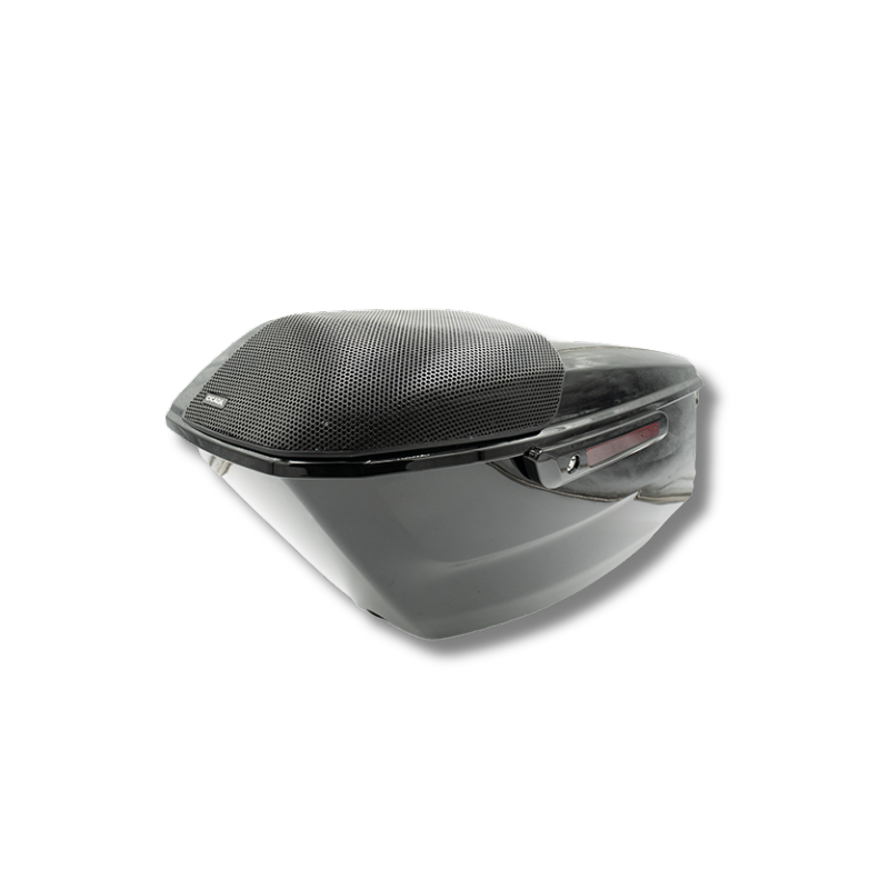 Cicada Audio 24HDBAG10LID69 – 2024+ Harley Assembled Saddlebag System with 10-inch Bag and 6x9-inch Lid Cutouts