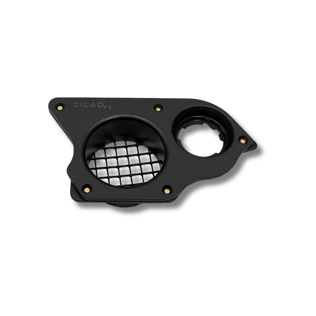 Cicada Audio 24HDPORT3 3″ Right-Angle Port with Pass-Through Plugs (2024+ Harley Touring)