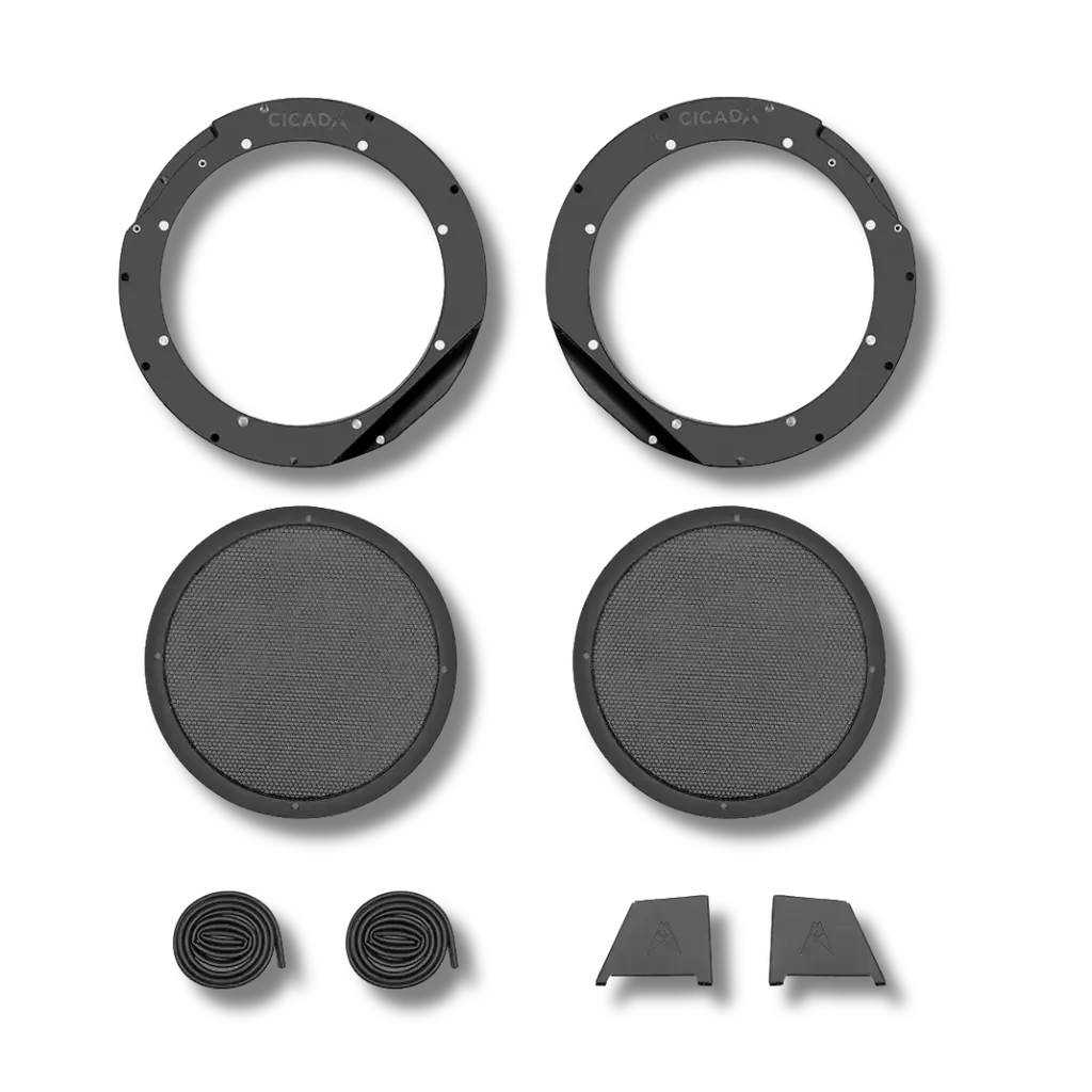 Cicada Audio 24HDRING10 10″ Mid-Bass Mounting Ring & Grille Kit (2024+ Harley Touring)