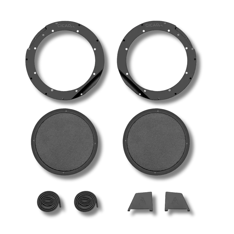 Cicada Audio 24HDRING10 10″ Mid-Bass Mounting Ring & Grille Kit (2024+ Harley Touring)