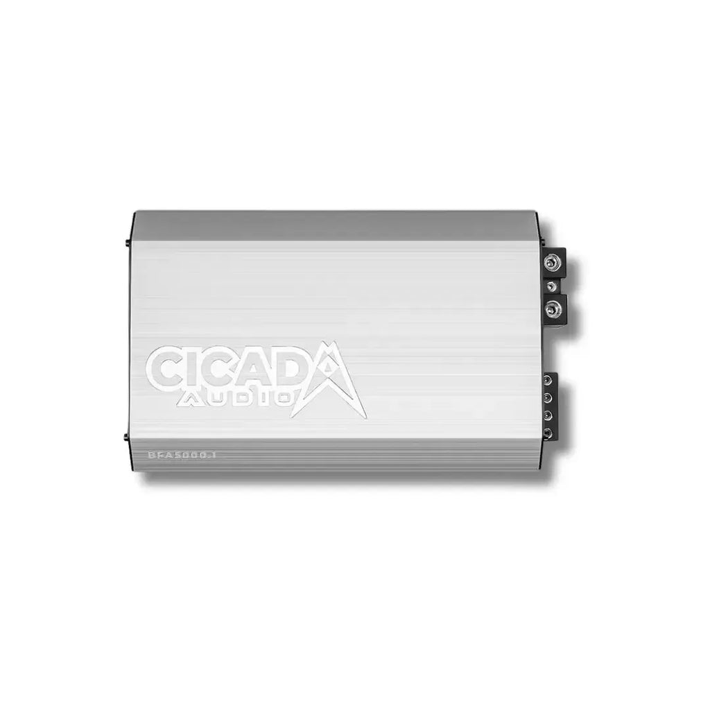Cicada Audio BFA5000.1 — Extreme-Power 1-Channel Class-D Motorcycle Subwoofer Amplifier (5,000W RMS @ 2Ω)