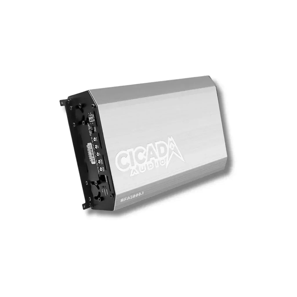 Cicada Audio BFA5000.1 — Extreme-Power 1-Channel Class-D Motorcycle Subwoofer Amplifier (5,000W RMS @ 2Ω)