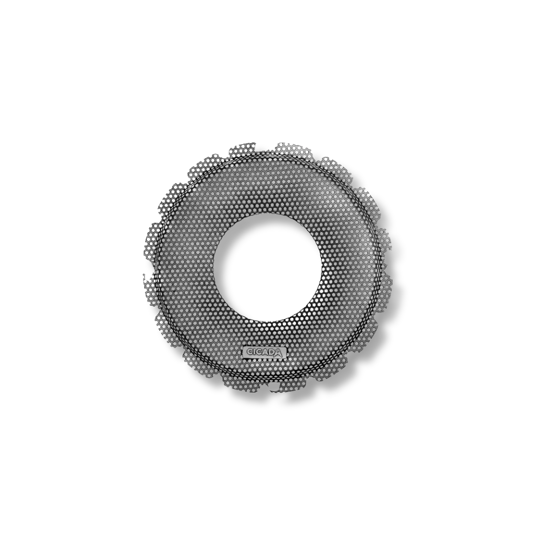 Cicada Audio CBG65F — 6.5″ Flush Style Billet Speaker Grilles (Black Aluminium Rings, Pair)