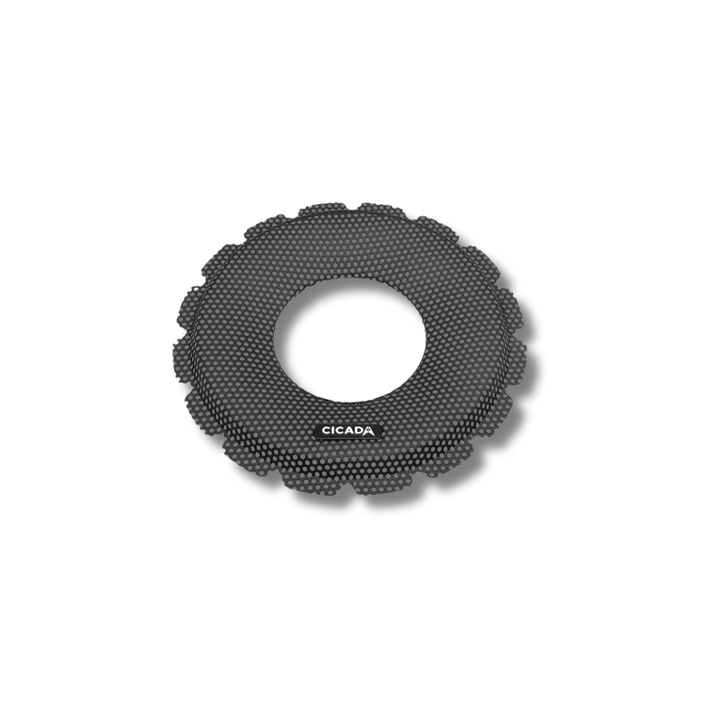 Cicada Audio CBG65F — 6.5″ Flush Style Billet Speaker Grilles (Black Aluminium Rings, Pair)