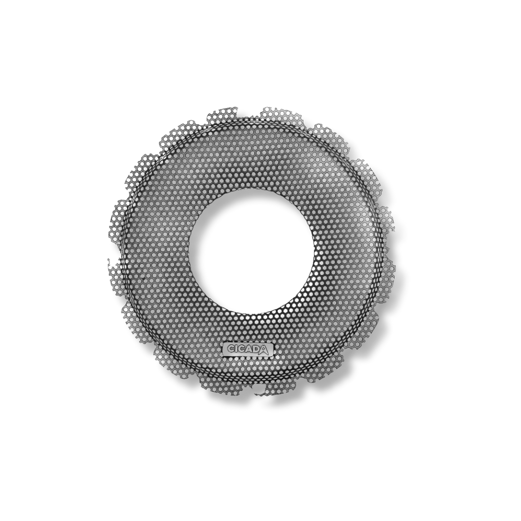 Cicada Audio CBG8F — 8″ Flush Style Billet Speaker Grilles (Black Aluminium Rings, Pair)