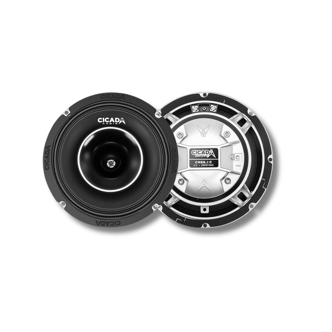 Cicada Audio CH65.2C — Larry Frederick Classic 6.5″ Horn Coaxial Motorcycle Speakers (2Ω)