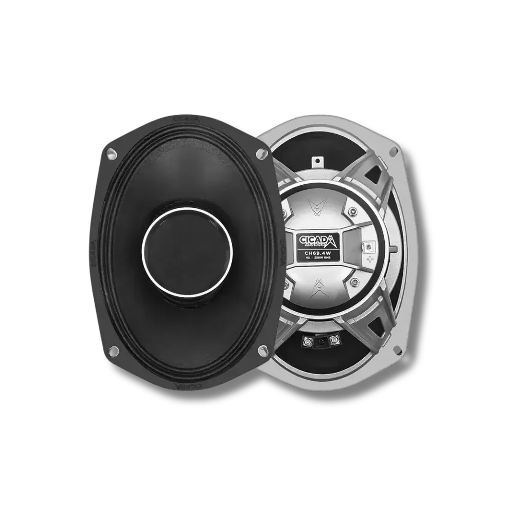 Cicada Audio CH69.4W — 6x9" All-Weather Horn Coaxial Motorcycle Speakers (4Ω)