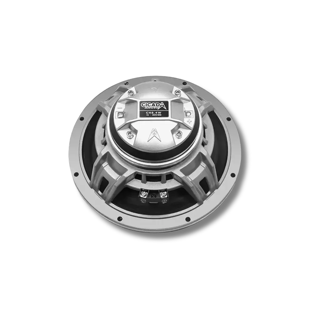 Cicada Audio CH8.4W — 8" All-Weather Horn Coaxial Motorcycle Speakers (4Ω)