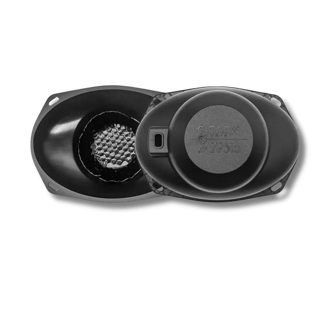 Cicada Audio CHD69HD — 6×9″ Coax Horn Saddlebag ABS Dividers (Pair)