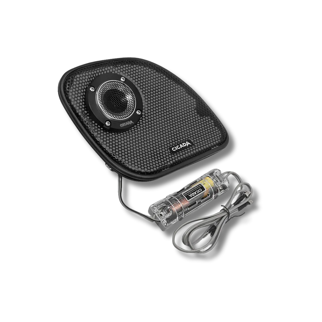 Cicada Audio CHDRGGTK — Road Glide Kidney Grille + 1" RR075T Tweeter Kit (4Ω, 2014–2023)