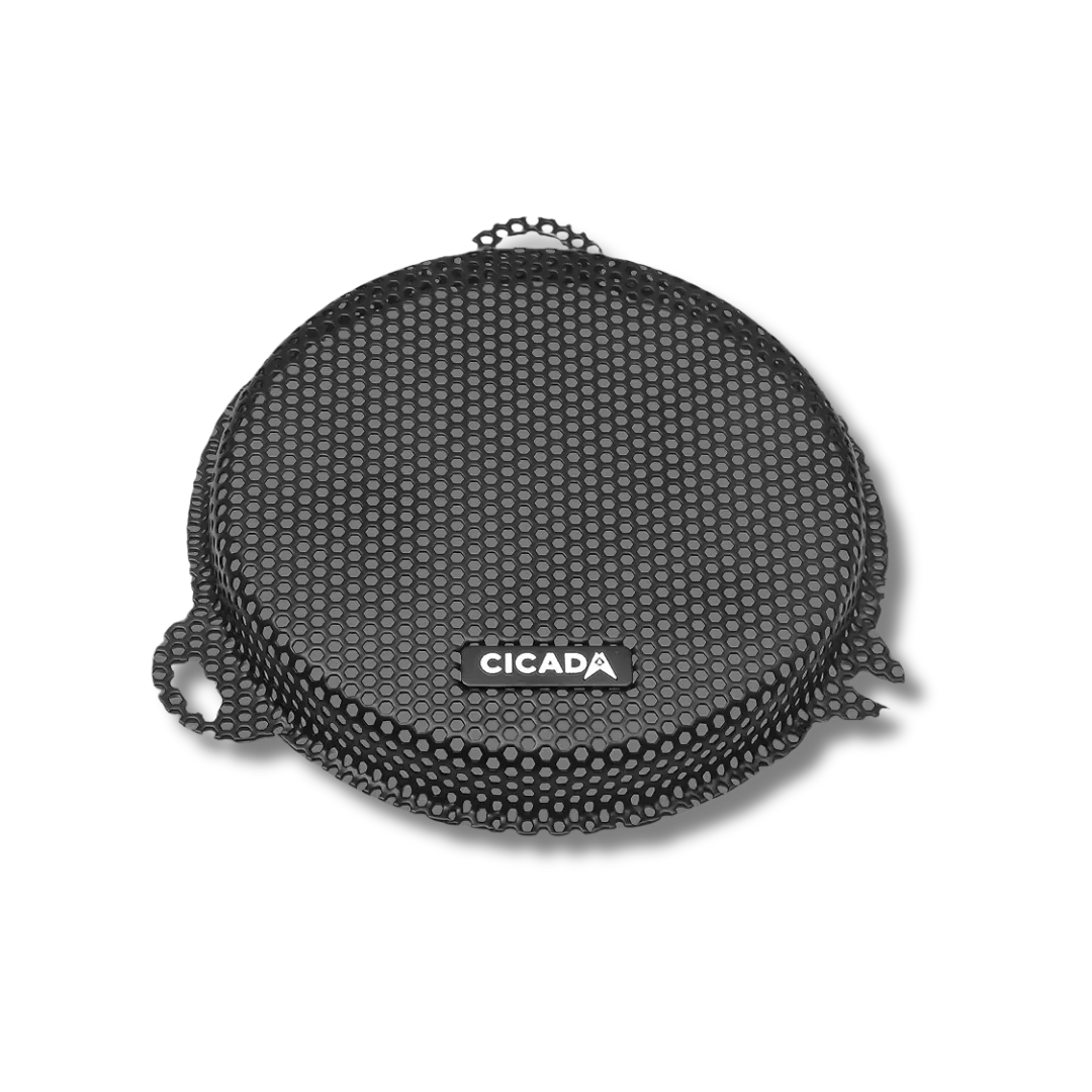 Cicada Audio CHDSGG 6.5″ Replacement Round Speaker Grilles for 2014–2023 Harley Batwing Touring – Street Glide, Electra Glide, Ultra Limited (Pair)