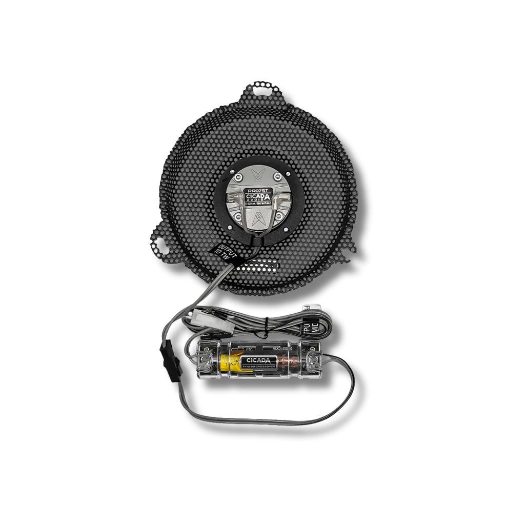 Cicada Audio CHDSGGTK Street Glide Batwing Grilles with RR075T Tweeters (2014–2023)