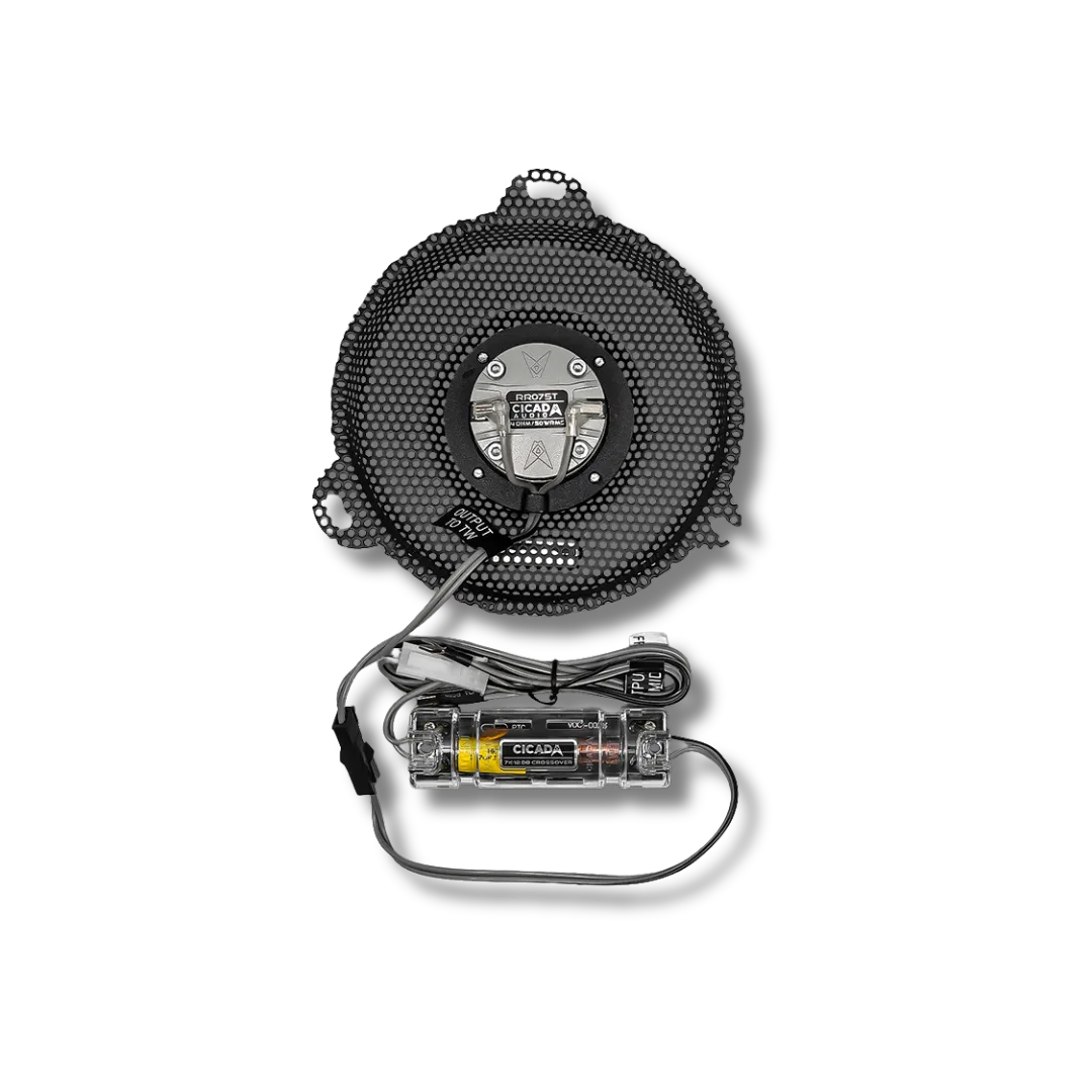 Cicada Audio CHDSGGTK Street Glide Batwing Grilles with RR075T Tweeters (2014–2023)