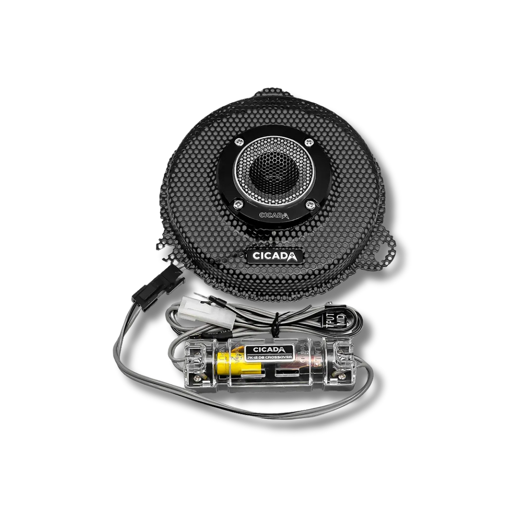 Cicada Audio CHDSGGTK Street Glide Batwing Grilles with RR075T Tweeters (2014–2023)