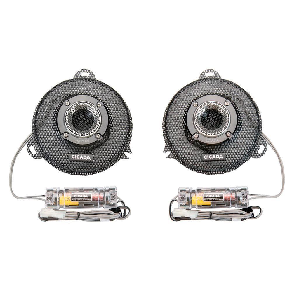 Cicada Audio CHDSGGTK Street Glide Batwing Grilles with RR075T Tweeters (2014–2023)