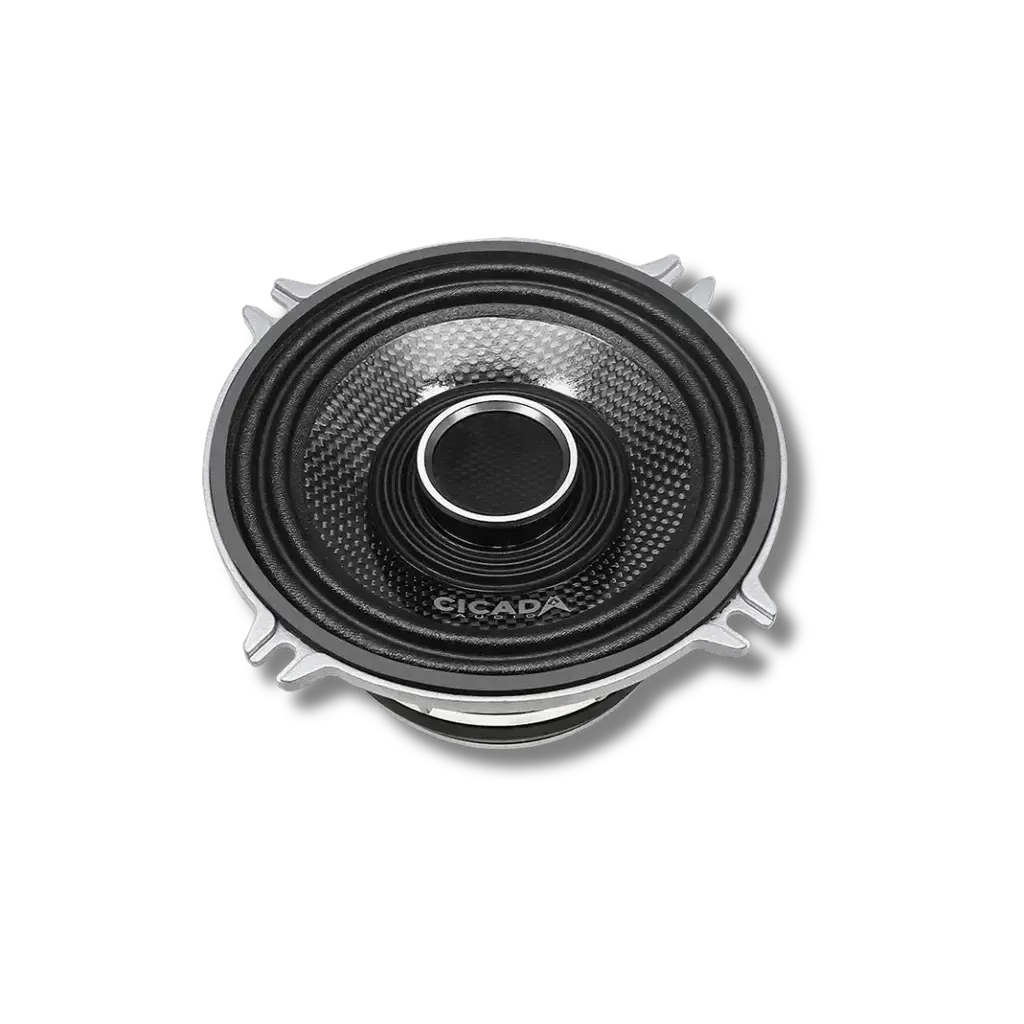 Cicada Audio CHX525.2 — 5.25" Pro Coaxial Horn Motorcycle Speakers (2Ω, Carbon Matrix Composite)