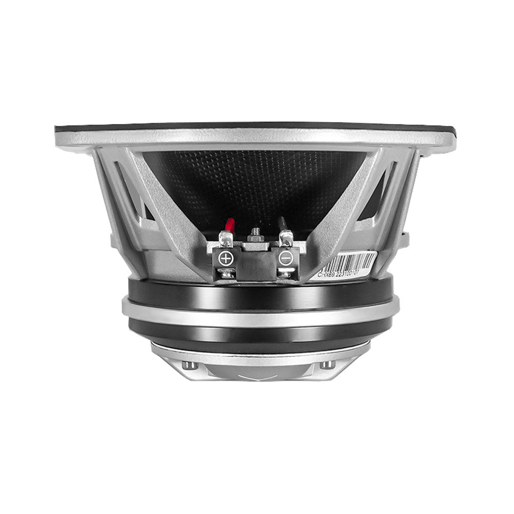 Cicada Audio CHX65.2 — 6.5" Pro Coaxial Horn Motorcycle Speakers (2Ω, Carbon Matrix Composite)