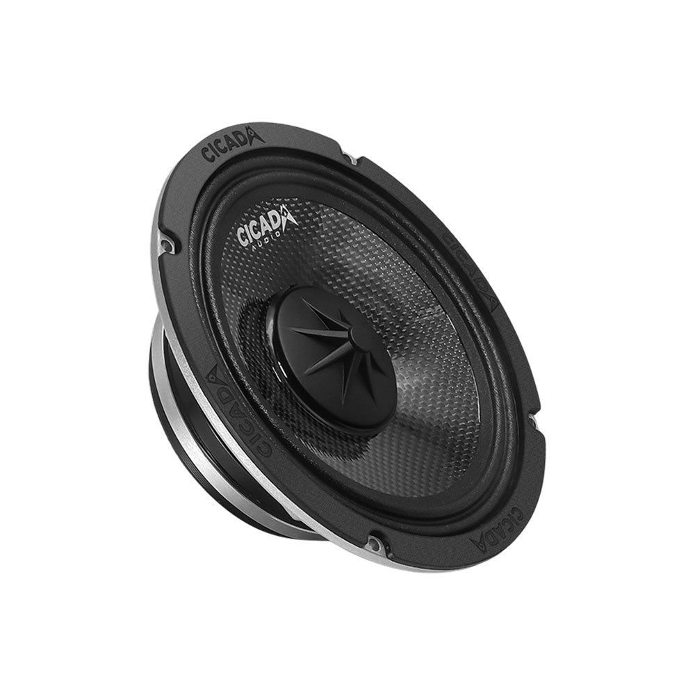 Cicada Audio CM65.4X — 6.5" Carbon Matrix Mid-Bass Motorcycle Speaker (4Ω) – 6.5-inch