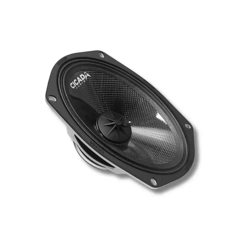 Cicada Audio CM69.2X — 6x9" Carbon Matrix Mid-Bass Motorcycle Speakers (2Ω)