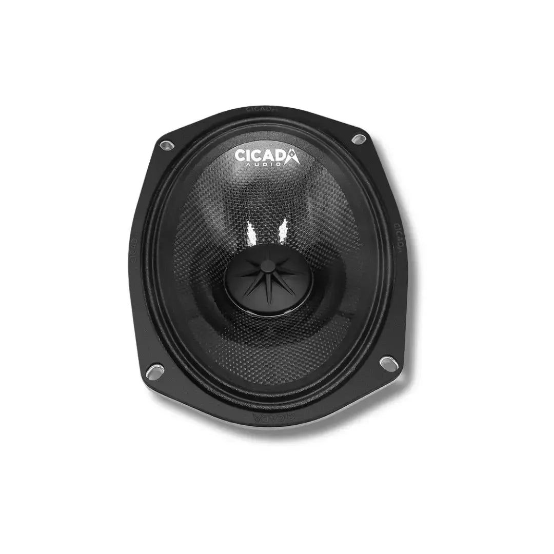 Cicada Audio CM69.2X — 6x9" Carbon Matrix Mid-Bass Motorcycle Speakers (2Ω)