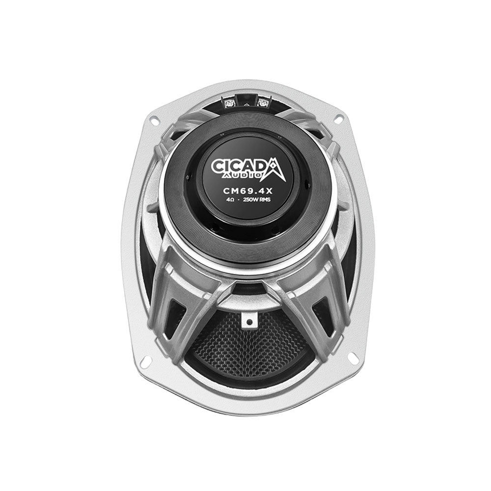 Cicada Audio CM69.4X — 6x9" Carbon Matrix Mid-Bass Motorcycle Speakers (4Ω)
