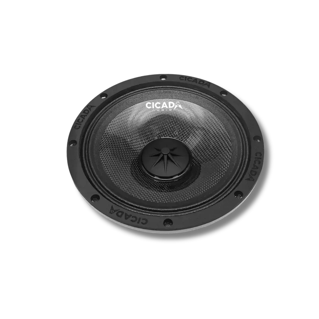Cicada Audio CM8.2X — 8" Carbon Matrix Mid-Bass Motorcycle Speaker (2Ω) – 8-inch