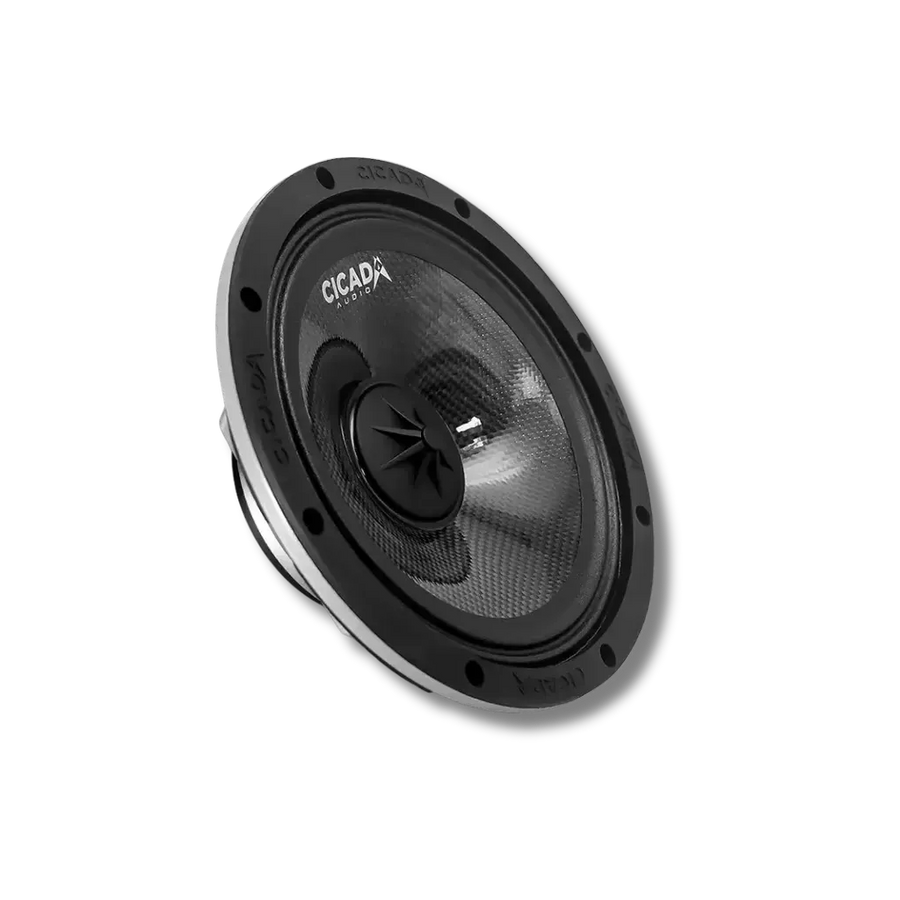 Cicada Audio CM8.4X — 8" Carbon Matrix Mid-Bass Motorcycle Speaker (4Ω) – 8-inch