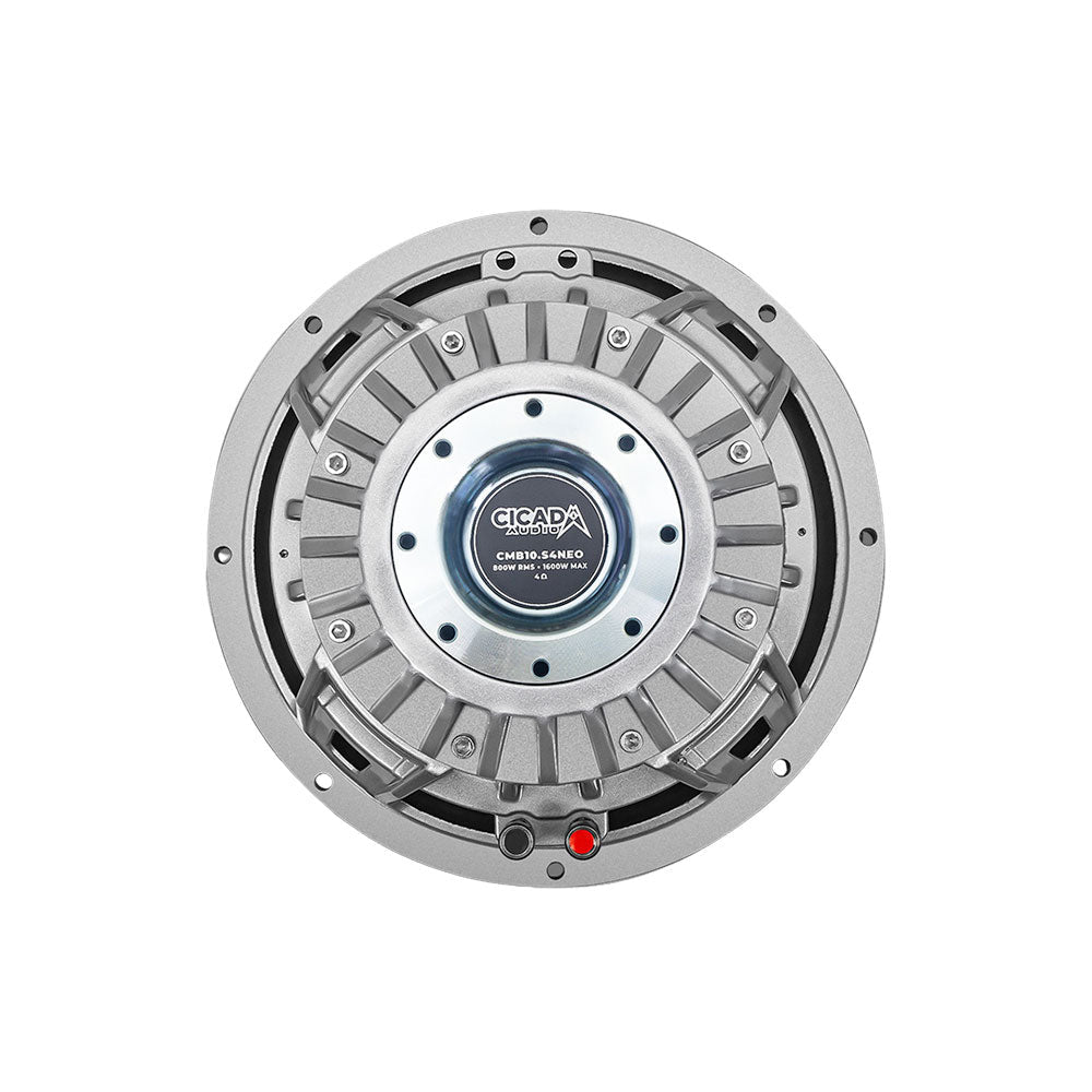 Cicada Audio CMB10.S4NEO — 10" Neodymium Motorcycle Mid-Bass Driver (4Ω, 800W RMS)
