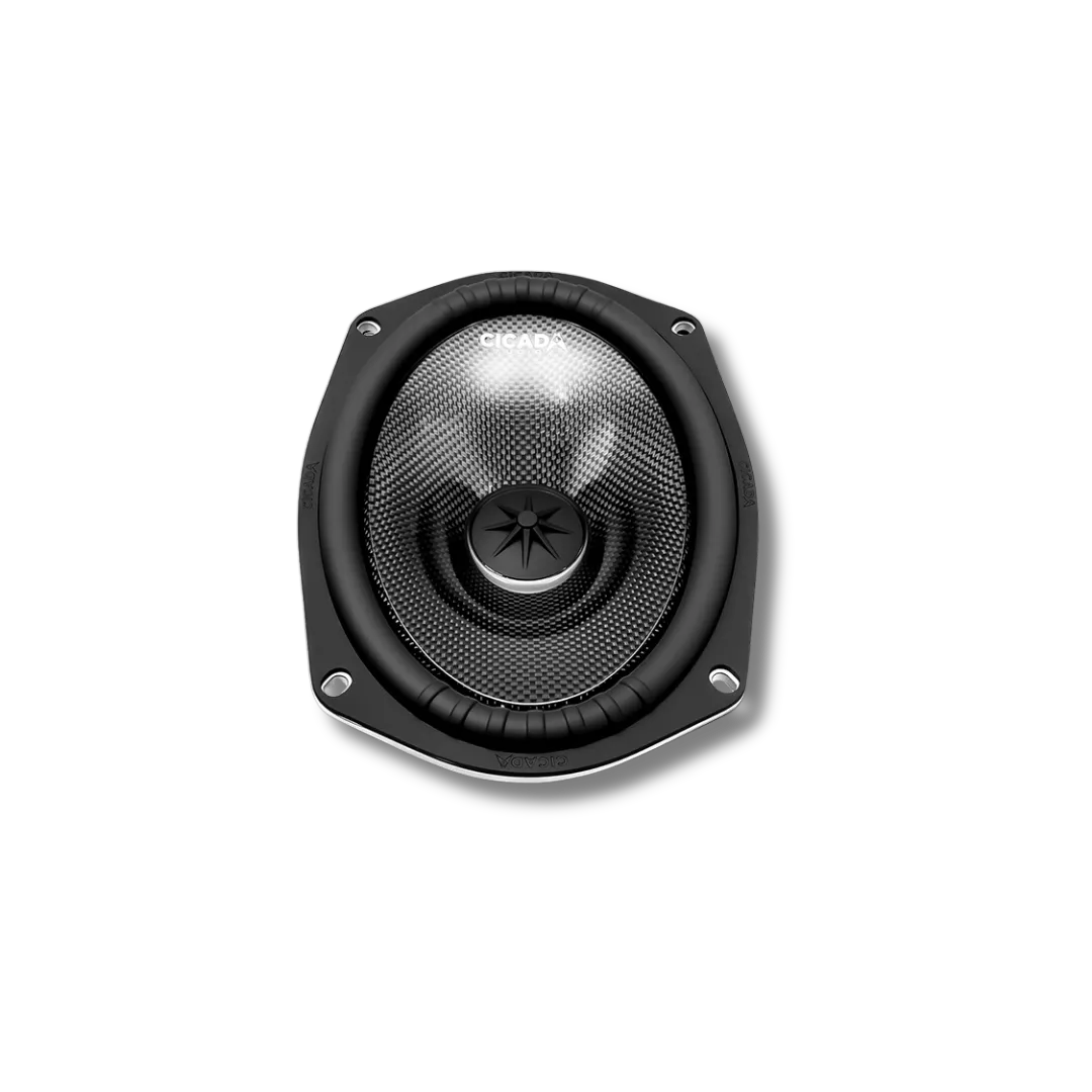 Cicada Audio CMB69.2 — 6×9″ Pro Mid-Bass Carbon Matrix Motorcycle Speakers (2Ω, Pair)