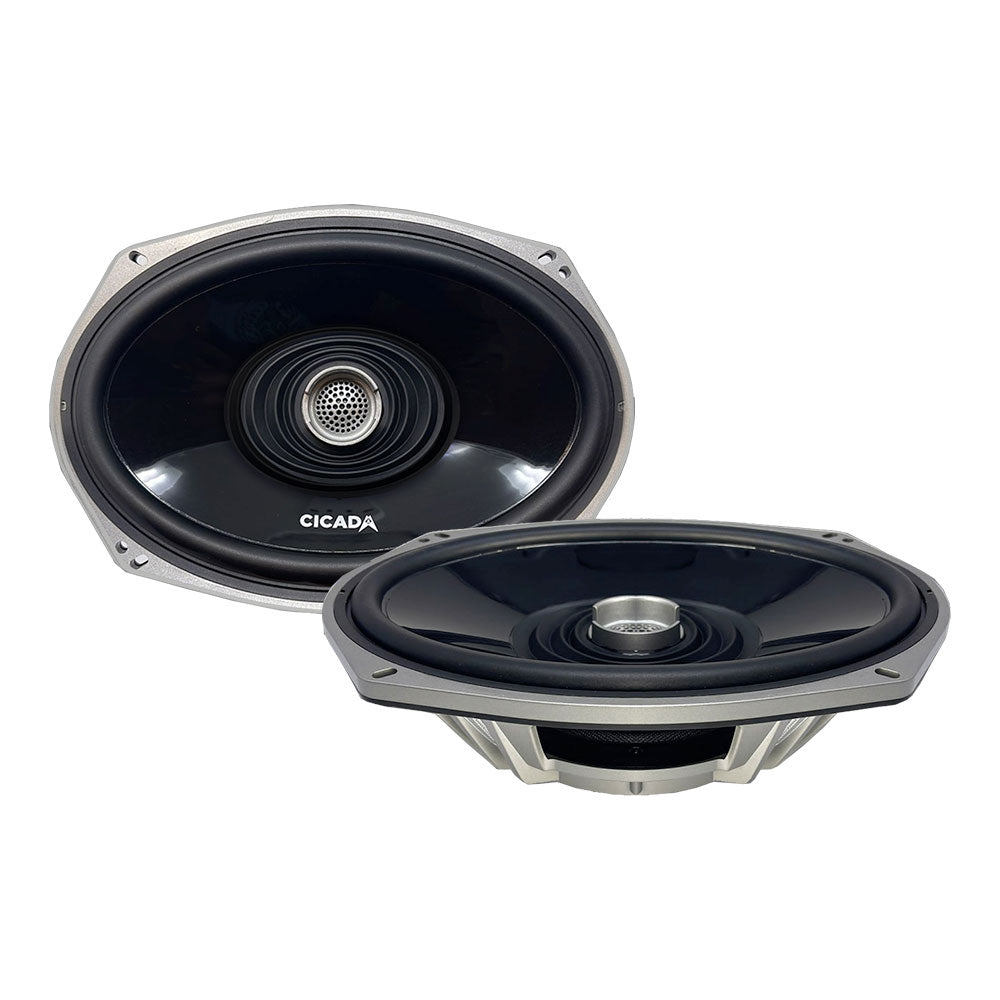 Cicada Audio CX69.4 — 6×9" 4Ω Coaxial Harley Saddlebag Speakers (Pair)
