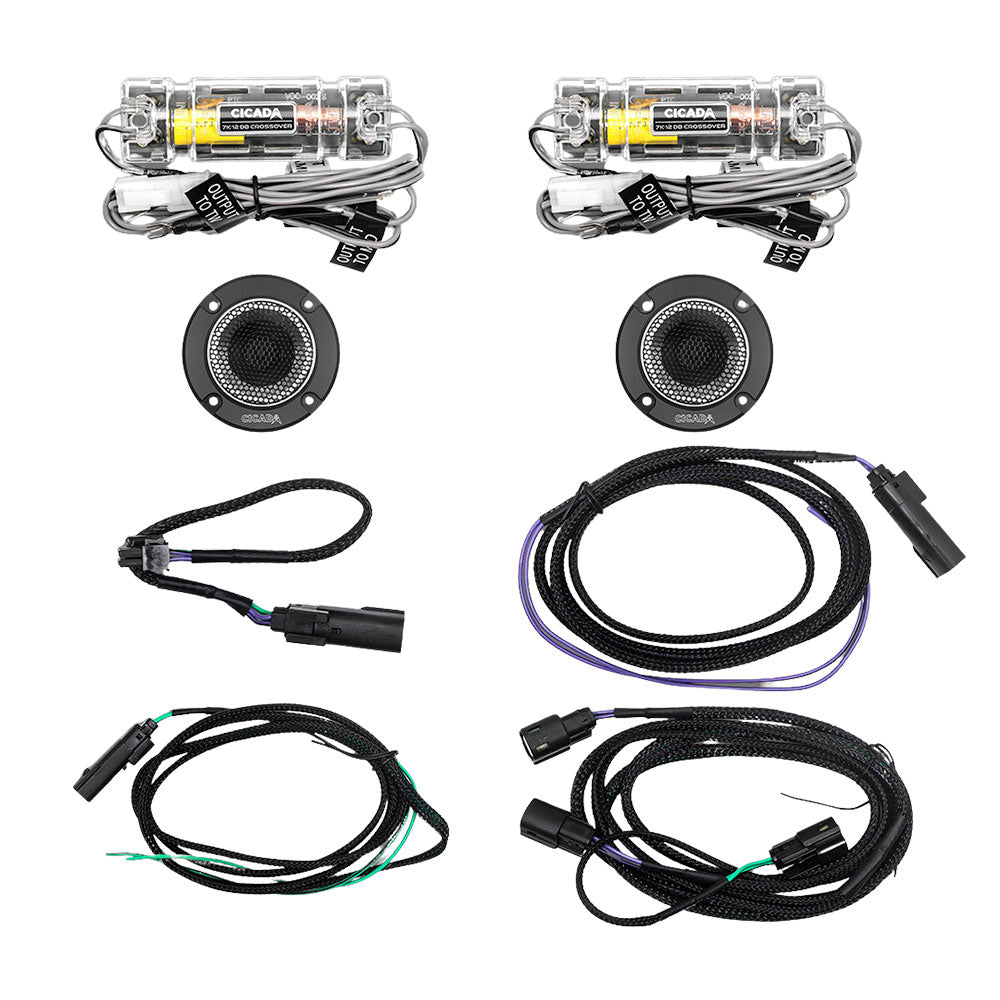 Cicada Audio CXK69.4 6×9″ Mid-Bass Component Speaker Kit for 2014–2023 Harley-Davidson Touring Models (4Ω)