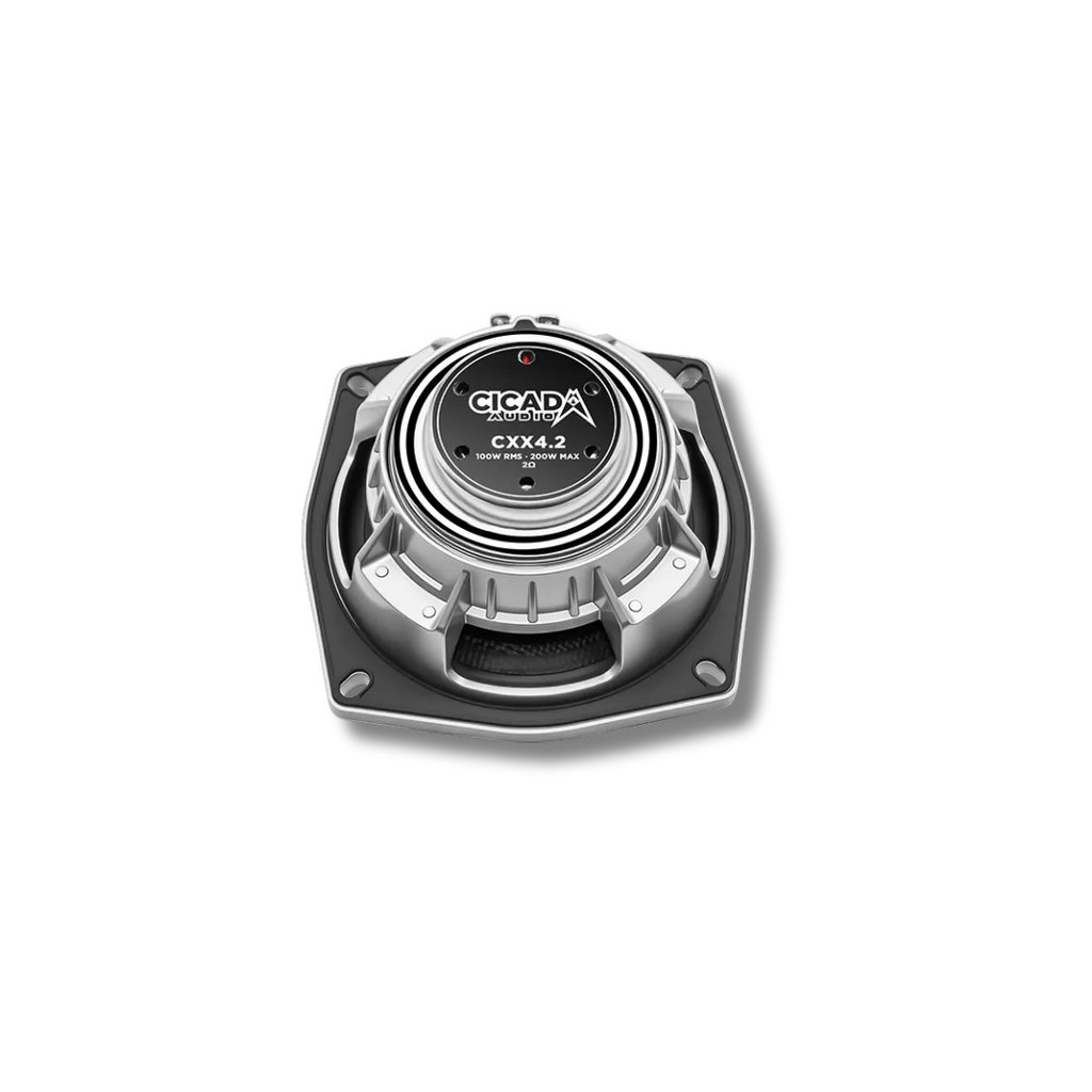 Cicada Audio CXX4.2 — 4" 2Ω Pro Coaxial Motorcycle Speakers (Pair)