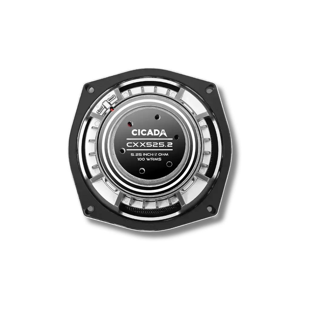 Cicada Audio CXX525.2 — 5.25" 2Ω Pro Coaxial Motorcycle Speakers (Pair)