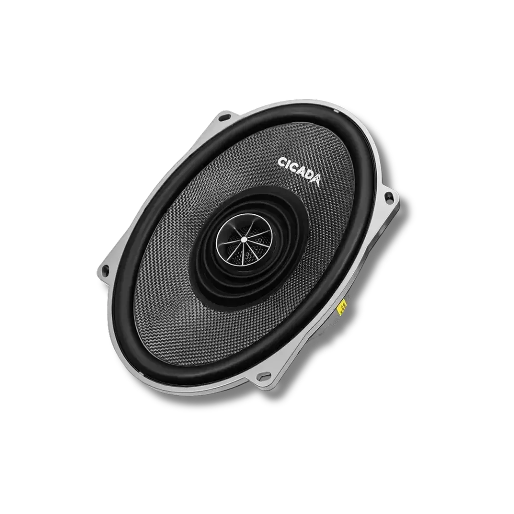 Cicada Audio CXX57.2 — 5×7" 2Ω Boom! II Bi-Amp Coaxial Harley Saddlebag Speakers (Pair)