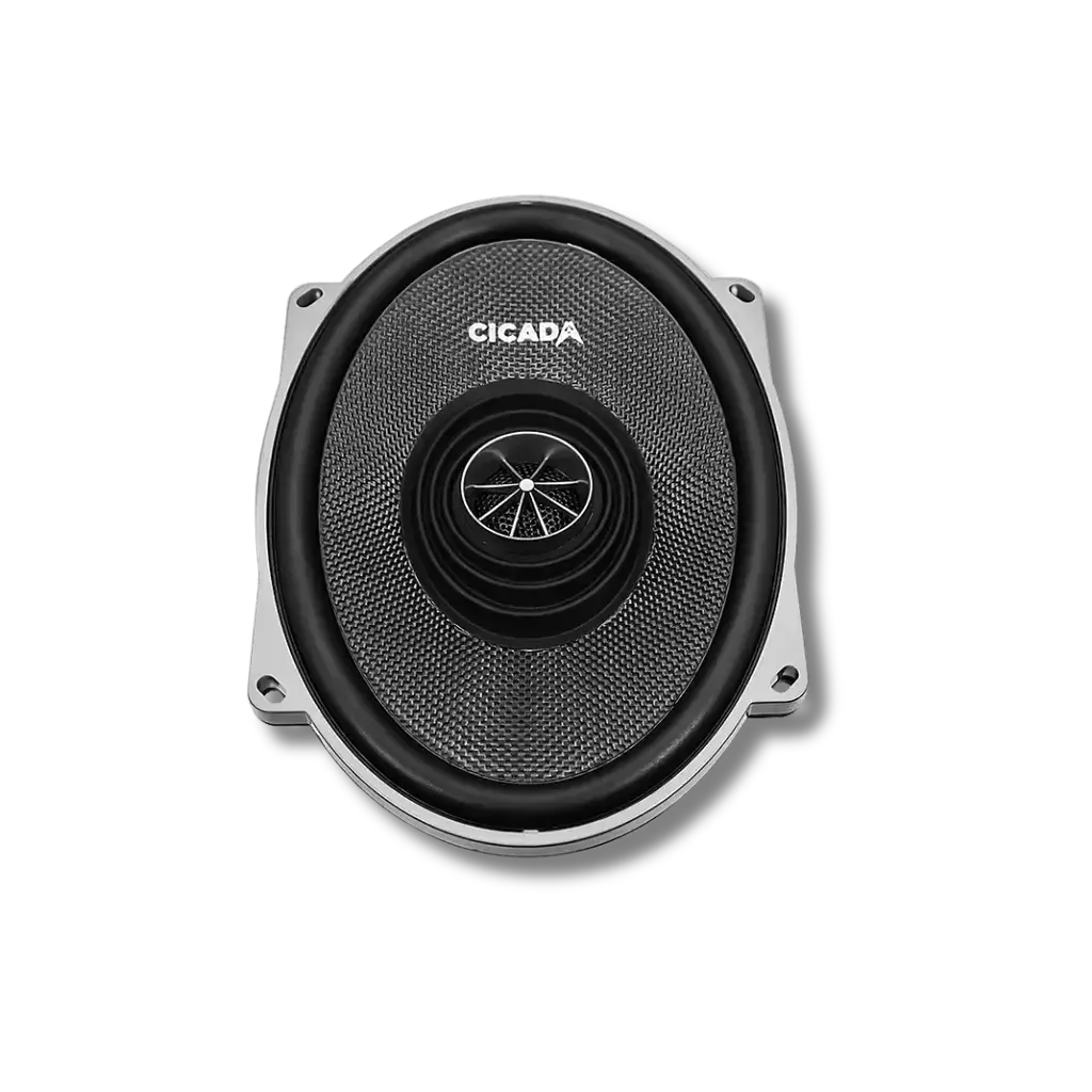 Cicada Audio CXX57.2 — 5×7" 2Ω Boom! II Bi-Amp Coaxial Harley Saddlebag Speakers (Pair)