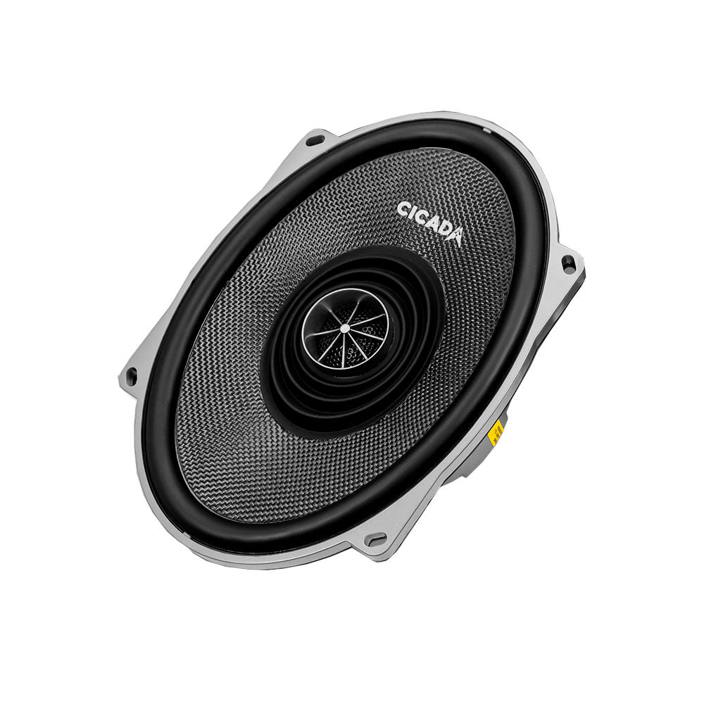 Cicada Audio CXX57.4 — 5×7" 4Ω Boom! II Bi-Amp Coaxial Harley Saddlebag Speakers (Pair)