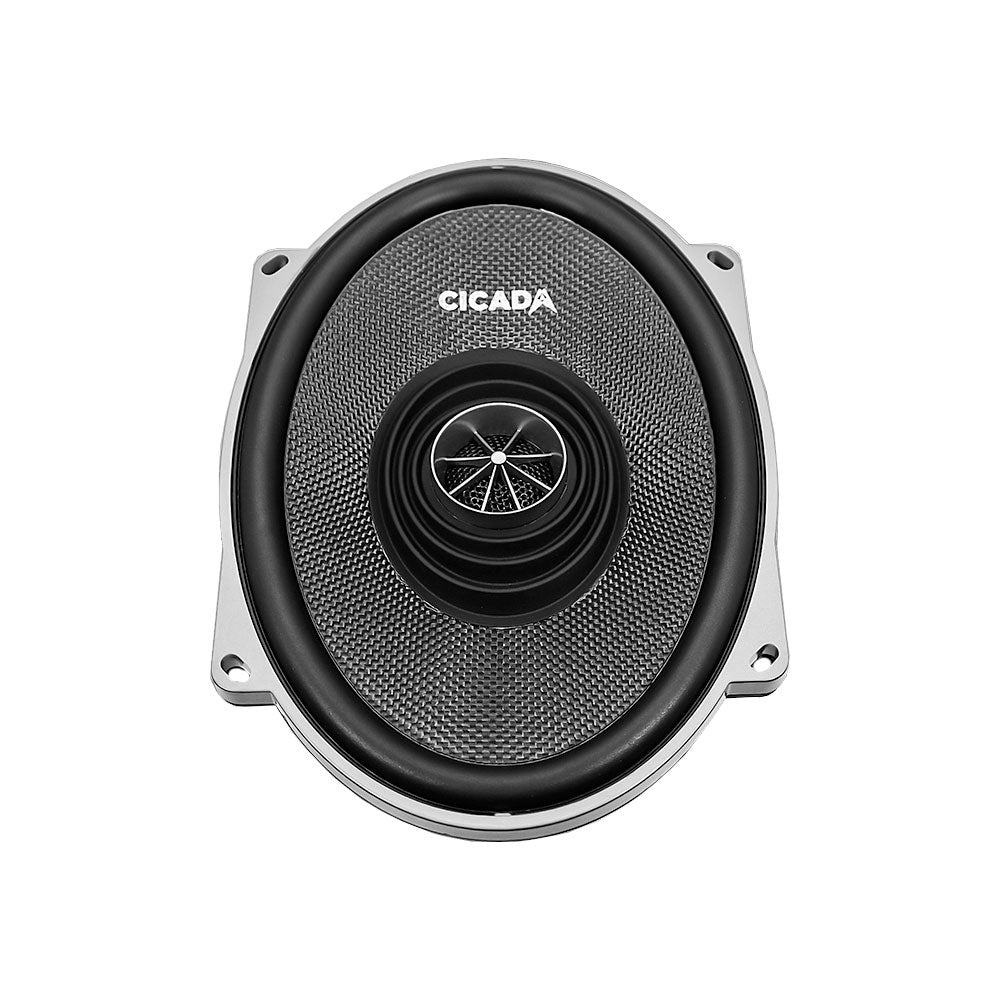Cicada Audio CXX57.4 — 5x7" Bi-Ampable Motorcycle Coaxial Speakers (4Ω)