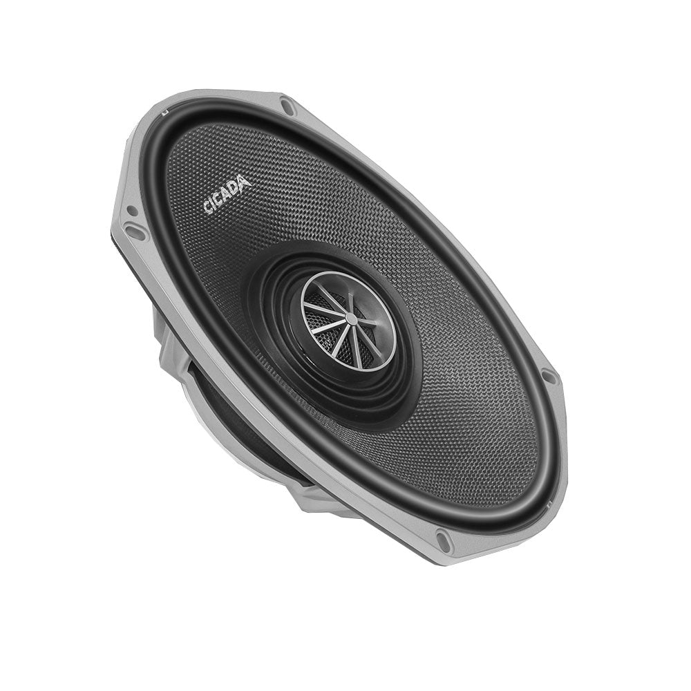 Cicada Audio CXX69.4 — 6x9" High-Performance Motorcycle Coaxial Speakers (4Ω, 2" Voice Coil)