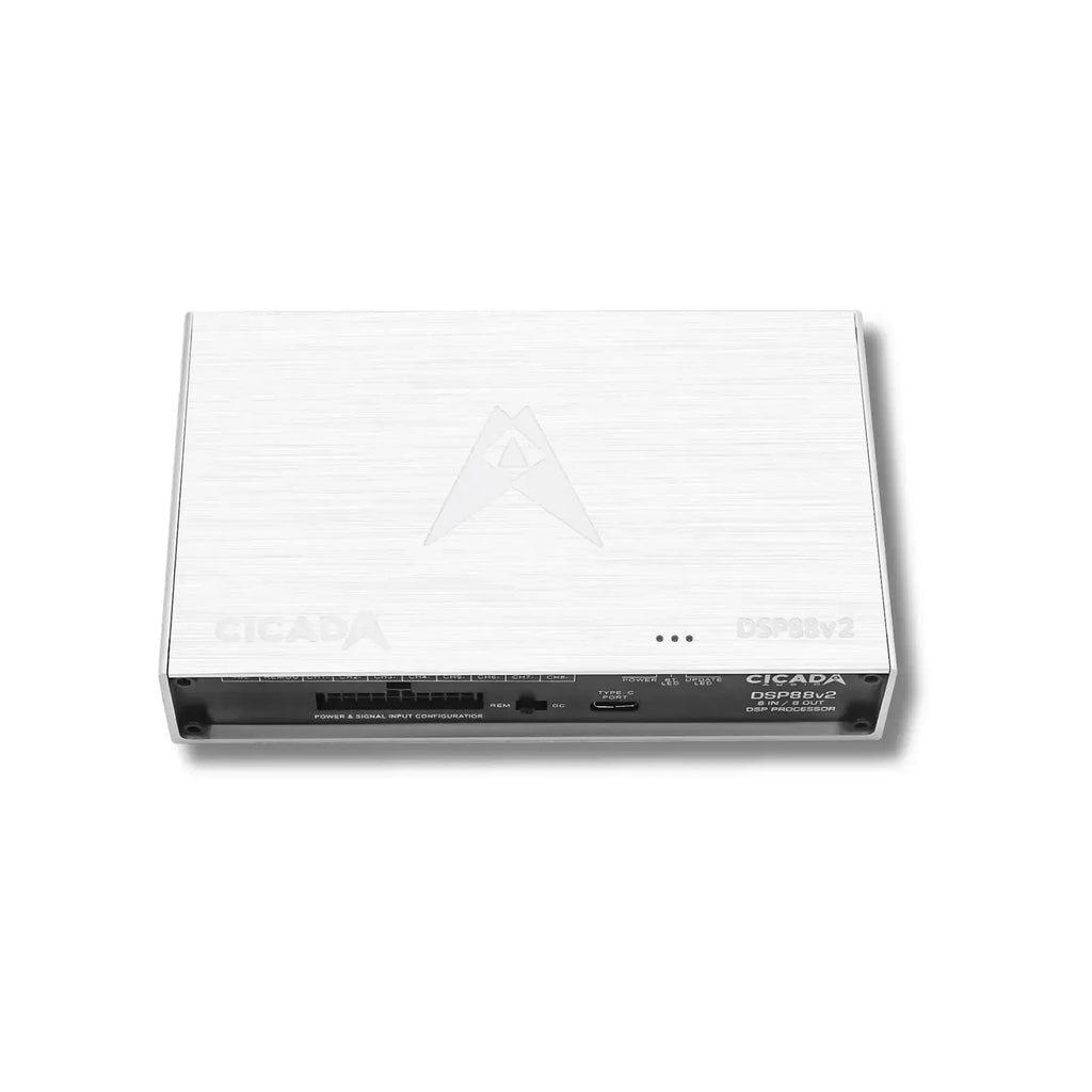 Cicada Audio DSP88v2 — 8×8 Motorcycle DSP Processor (8 In / 8 Out)