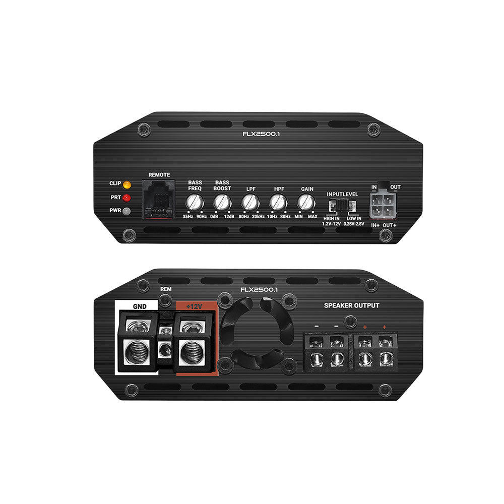 Cicada Audio FLX2500.1 — Ultra-High-Power 1-Channel Class-D Motorcycle Subwoofer Amplifier (2,500W RMS @ 2Ω)