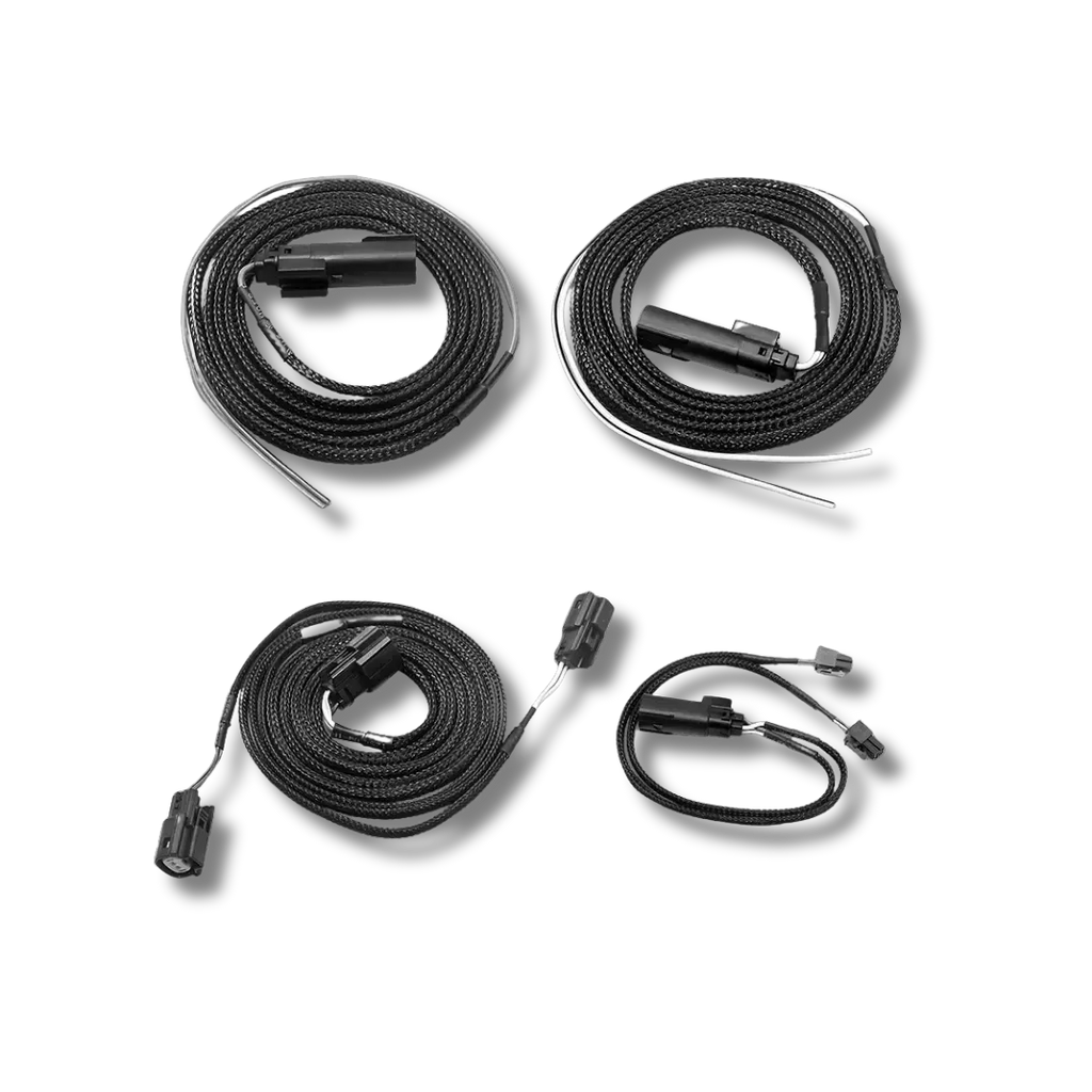 Cicada Audio HDFRBoM-8 — H-D Bridged Speaker Output Molex® Harness (8′, Stereo / Bridged)