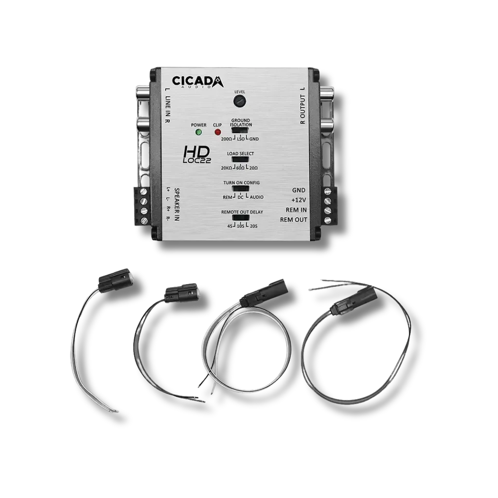 Cicada Audio HDLOC-MAX2 High Output 2-Channel Line Output Converter (2014+ Harley Radios)