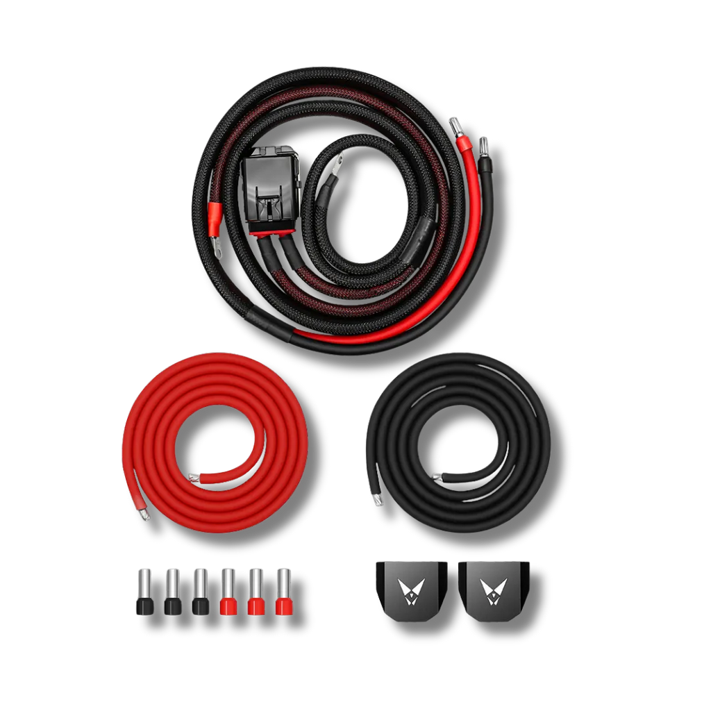 Cicada Audio HDPG2KD — Harley-Davidson 2 AWG Heavy-Duty Dual-Amp Power & Ground Kit