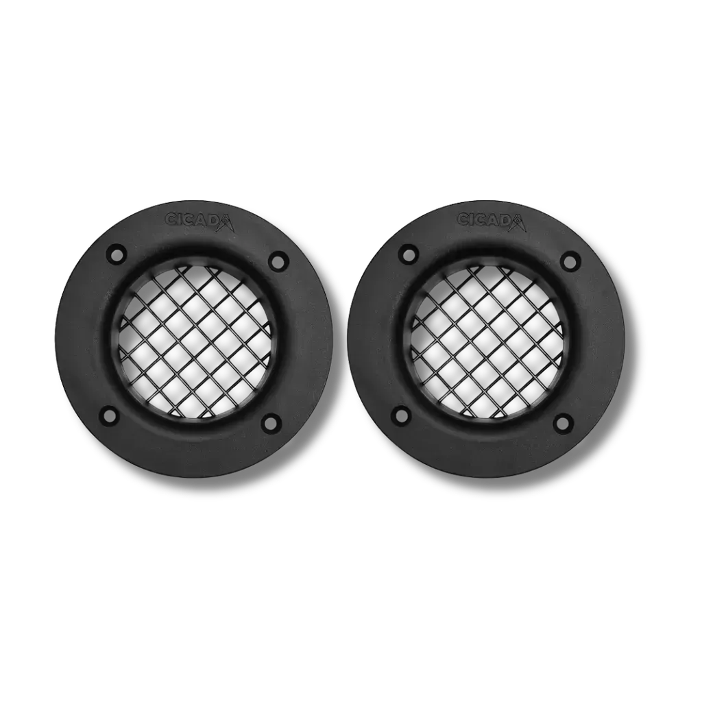 Cicada Audio HDPORT3 3″ Right-Angle Aero Port Kit (Motorcycle Saddlebag Applications)