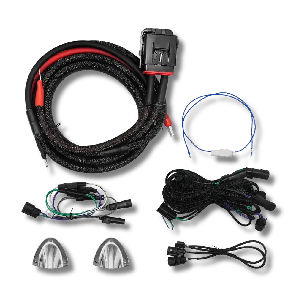Cicada Audio HDPro4K — Harley-Davidson 4-Channel CX/DSP Wiring Harness Kit with 8 AWG Power Wire