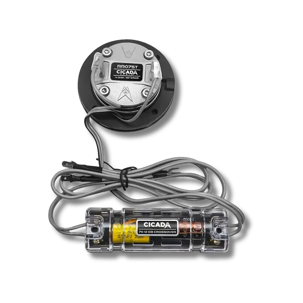 Cicada Audio RR075T — 1" Shallow Ring Radiator Horn Tweeter Pair (4Ω)