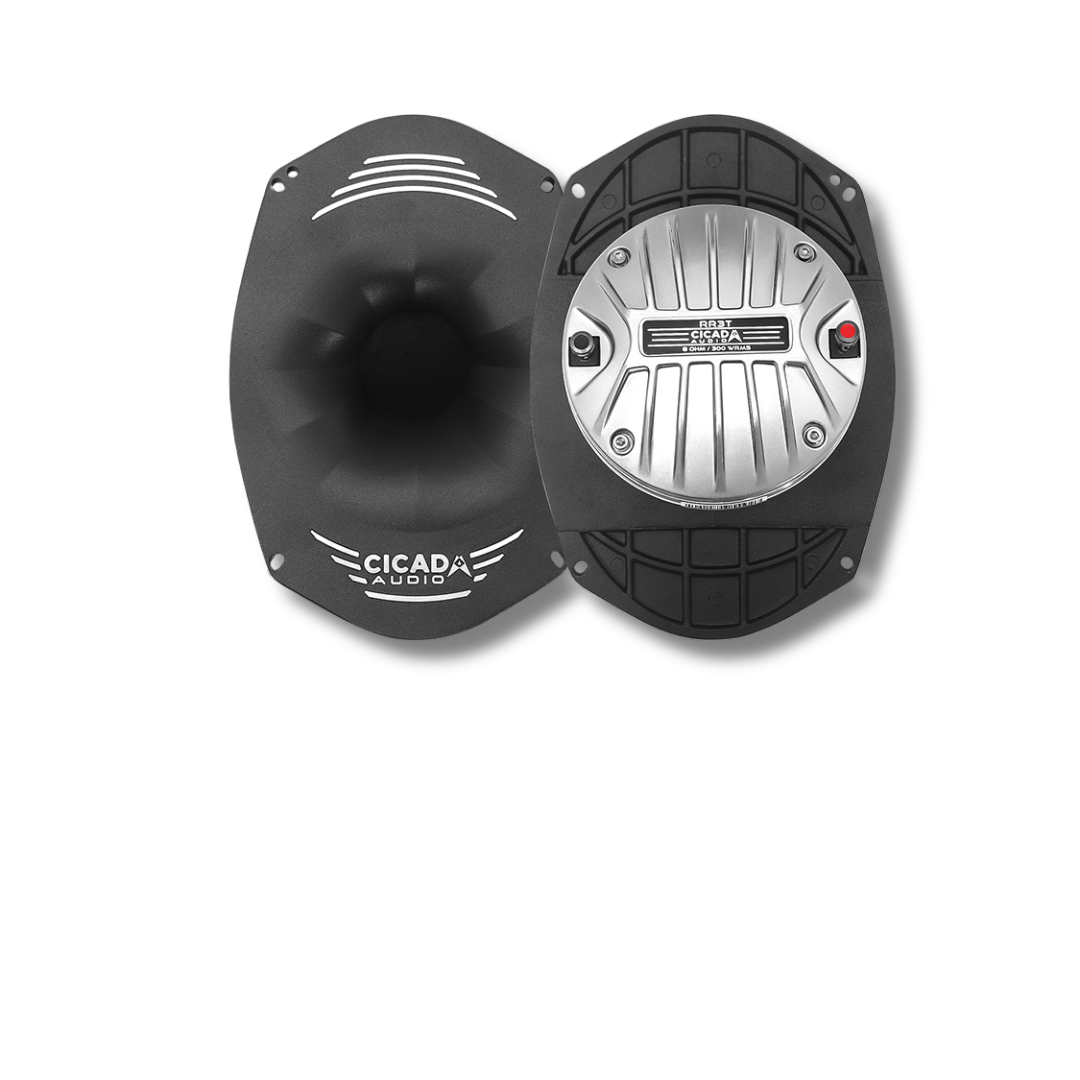 Cicada Audio RR3T – 6×9" Plate with 3" Horn Tweeters (8Ω, Pair)