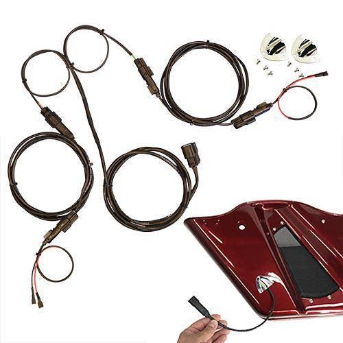 Deluxe Rear Speaker Split Backbone Wire Harness – Plug & Play (Harley 2014+)