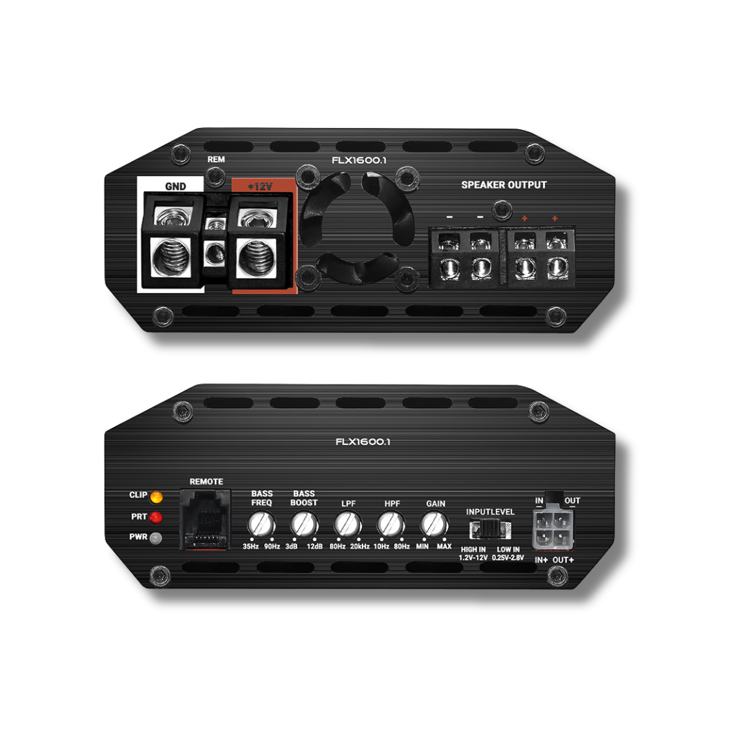 Cicada Audio FLX1600.1 1-channel Class-D motorcycle subwoofer amplifier for Harley-Davidson
